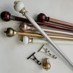 Bedroom Anodizing Carving 7.2m Wrought Iron Curtain Pole