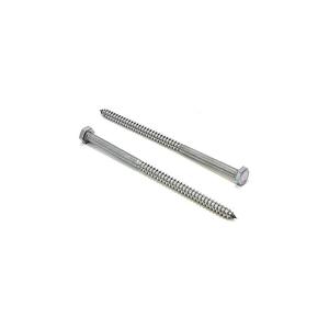 Quality 18-8 304 Stainless Steel Hex Head Screw Metal 1/4 X 6inch Coarse Threads wholesale