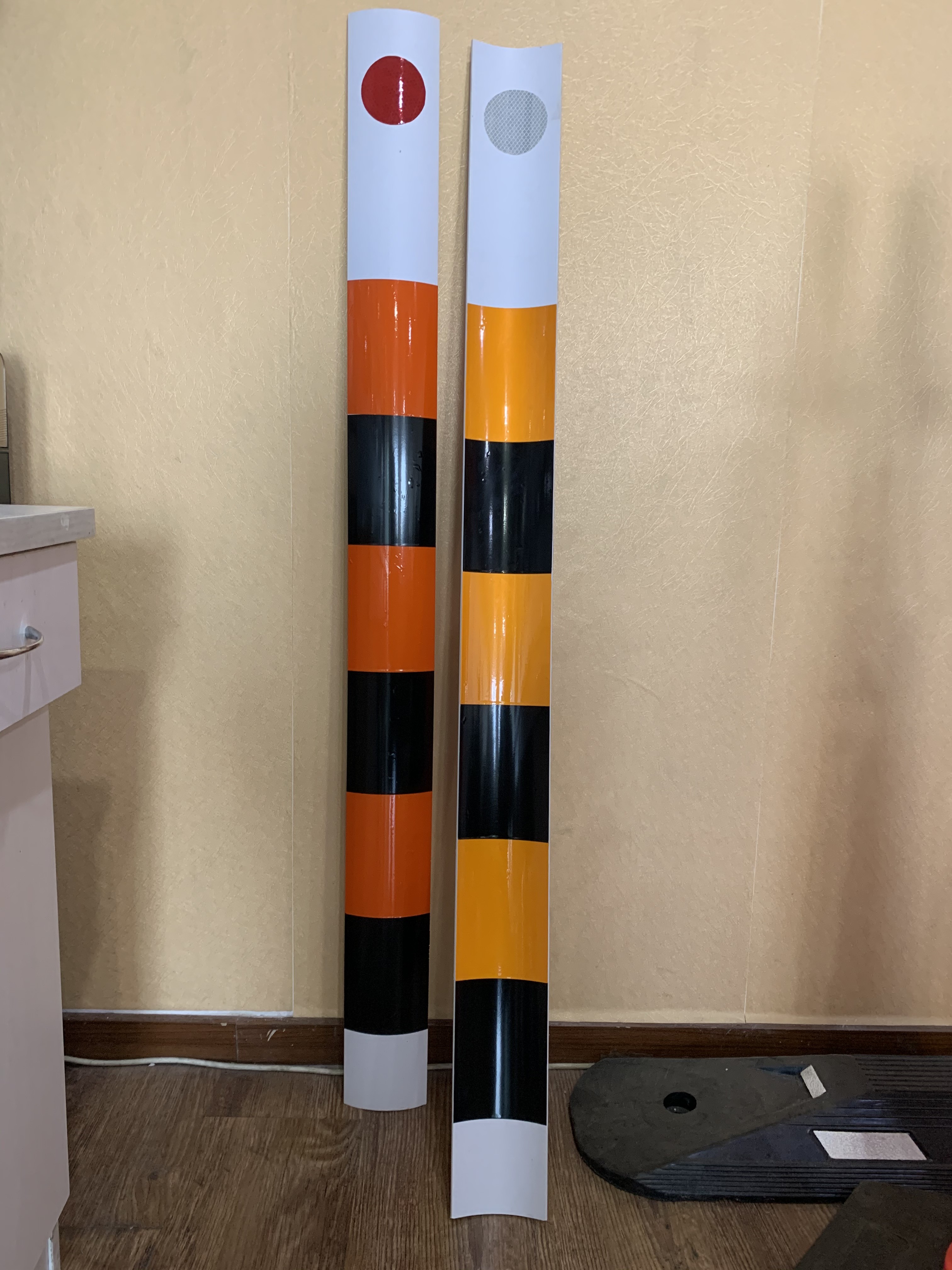 Flexible PVC Delineator Post Safety Guardrail Reflector Road Side Guide Post