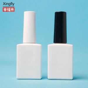 Quality 15ml Empty Nail Polish Bottle Gel Polish With White Brush Empty Nail Polish Bottle wholesale
