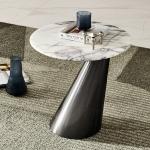 Stainless Steel Marble Top Sofa Side Table Telephone Table