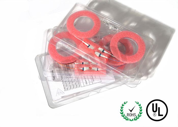 980 / 1510 nm Single Mode WDM 1 X 2 0.9 mm LC / UPC With Blister Box , Various Coupling Ratio