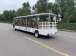 White 23 Seat Electric Sightseeing Bus 72v 200AH Lead-Acid Battery Without Door