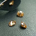 Blue Champagne 5mm 2 ct Loose Moissanite Gemstones Jewelry Accessories