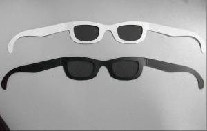 Quality 300g Paper Polarized 3d Glasses For Cinema , Circular Polarising Glasses wholesale