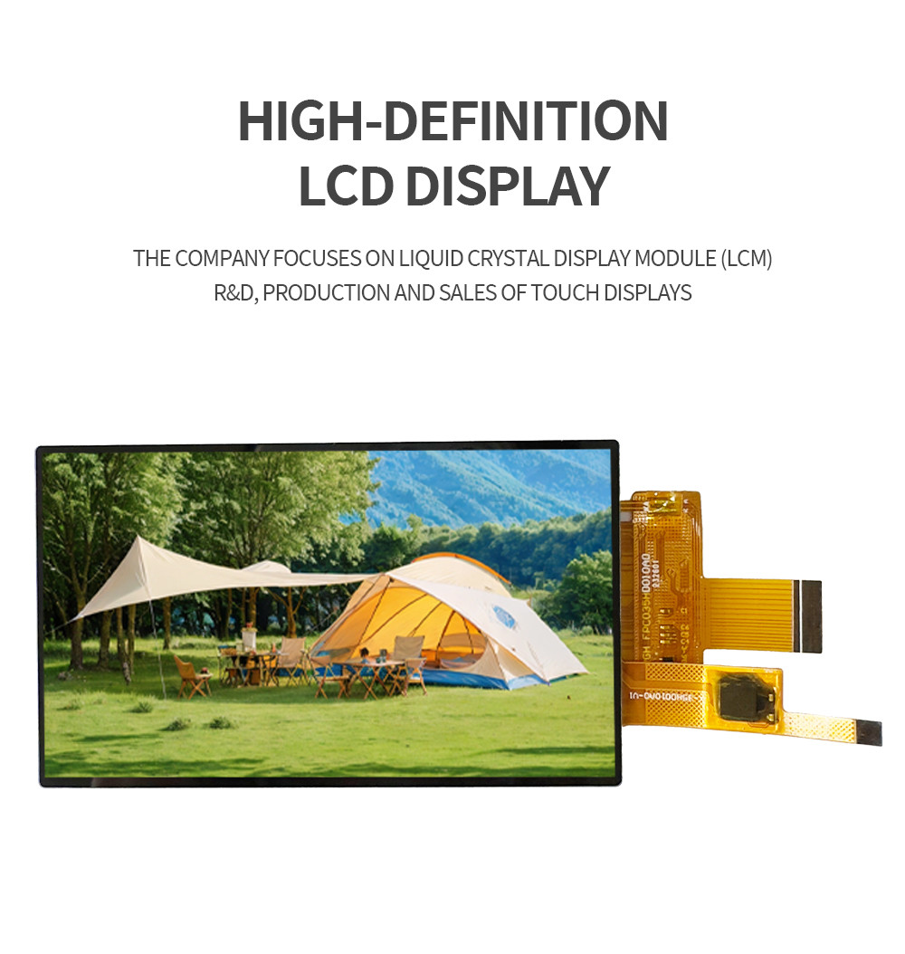 Industrial TFT LCD Touch Screen Monitor 3.5 inch 720x1280 380nits surface luminance