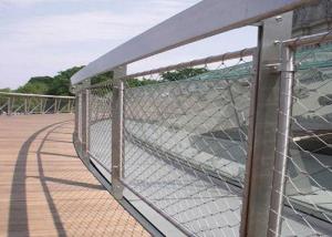 Quality Highway Protection Safety Netting With Anti Alkali Stainless Steel Cable Mesh wholesale