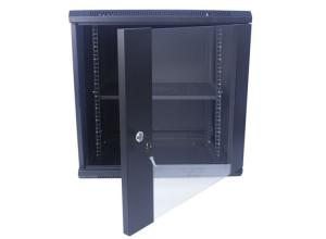 Quality 12U Glass Door Wall Mount Network Server Cabinet Enclosure 19 Inch 600x450 Rack wholesale