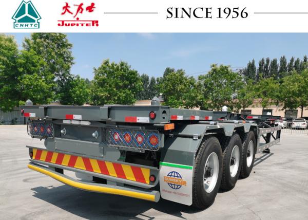 40FT Skeletal Chassis Semi Trailers Tri-Axle Skeleton Semi Trailer Container