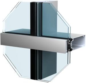 Quality High End Unitized Curtain Wall System , Exterior Curtain Wall Not Affected Weather wholesale