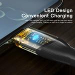 PVC Phone USB A To C Cable Transparent 100W 7A 480Mbps