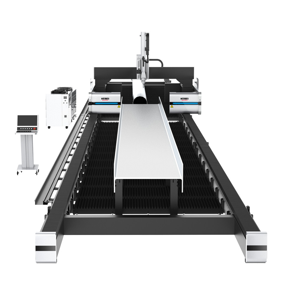 KEBEI 30KW Gantry Fiber Laser Cutting machine for Industrial Carbon stainess steel Metal Processing