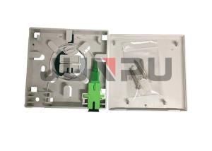Quality 2 Port FTTH Fiber Optic Termination Box With SC LC Fiber Pigtails And Fiber Adapters wholesale