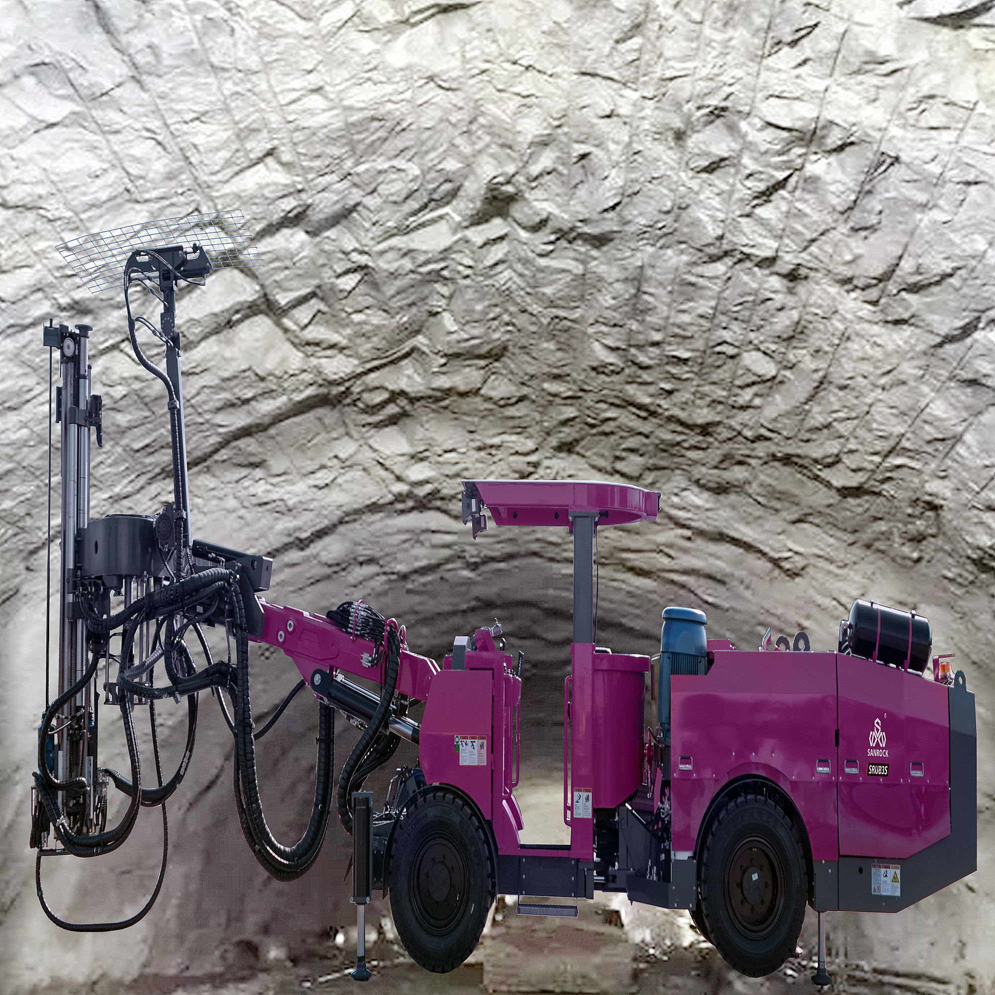 Jumbo Underground Drilling Rig Mining Tunneling Borehole Hydraulic Drilling Rig Machine