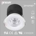 180 degree rotatable 7W cob downlight cut out 70mm anti glare downlight