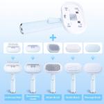 Hair Dematting Pin Comb Pet Grooming Kit Self Cleaning Slicker Brush Shedding