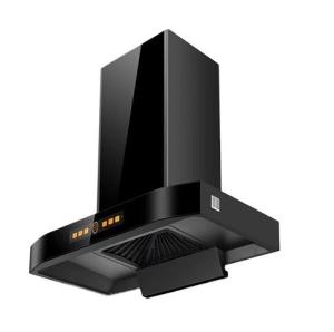 Quality Glass Stainless Steel T Shape Chimney Hood Electric Range Hood 220V wholesale