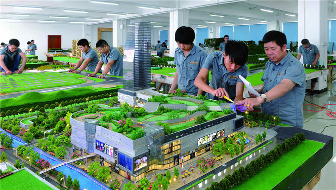 High rise 3d building architectural scale models material for sale with colorful light