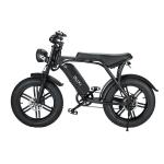 Powerful 750W V8 Motor 20 Inch Fat Tire Electric Mountain Bike With 48V 15ah
