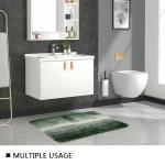 Customized Shape Anti Slip Bath Mat Latex Backing Washable Bathroom Mats