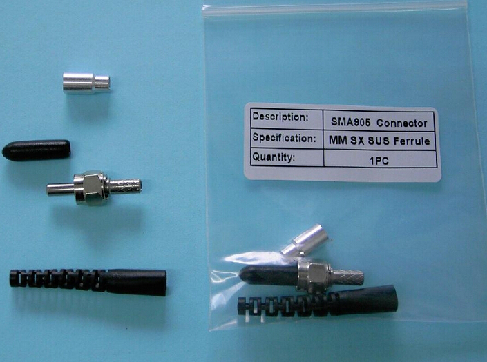 High quality SMA connector for 1.0/2.2mm optical fiber cable