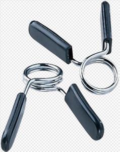 Quality Aluminum Sliver Weight Lifting Bars Nickel Plated Spring Collar Clips wholesale