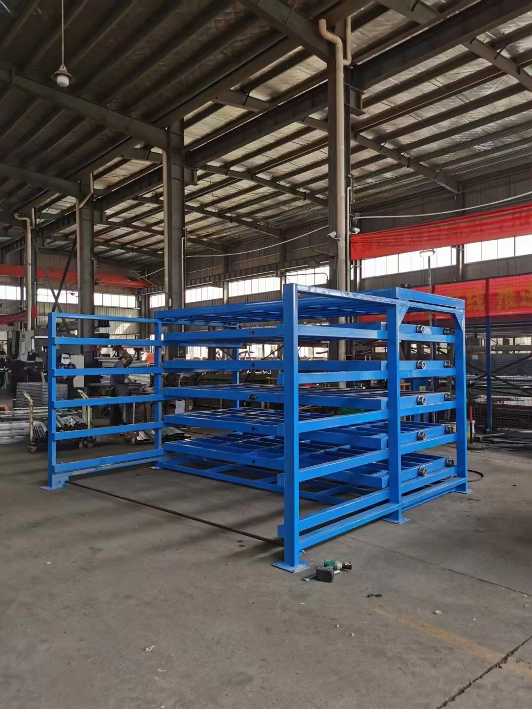 Drawer Racking 6 Layers Heavy Duty Rack System Steel Pallet Racking For Warehouse