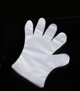 Quality Low Density Disposable Plastic Gloves For Food Handling Embossed Surface wholesale