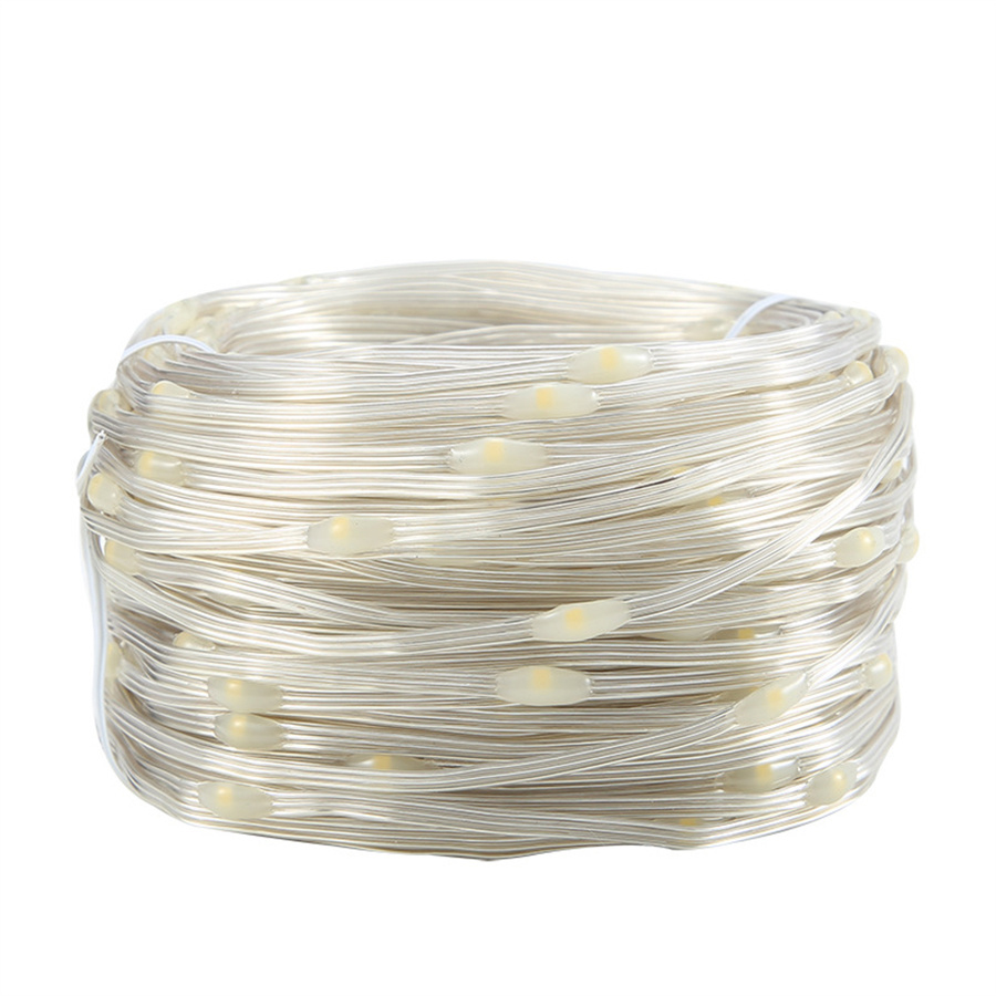 10/20/30M Solar Tube Rope Strip String Lights 8 Modes Christmas LED Fairy Light Outdoor Garden Patio Copper Wire Garland Light