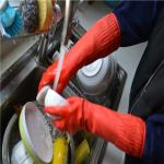 Natural Latex Extra Long Sleeve Rubber Gloves For Kitchen Cleaning