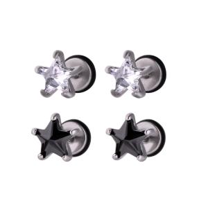 Quality USA Hot Sale Star Stud Earrings Shinning Fashion Zircon Stud Earrings wholesale