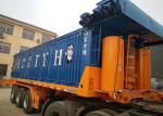 Popular ISO Semi Trailer Truck , Tri Axle Semi Trailer 12000×2500×3880mm