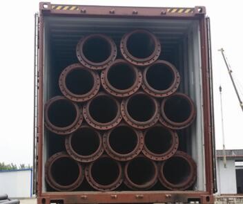 qualified high corrosion resistance hdpe flared pipes for sand transporation