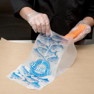 Quality Small Food Grade Storage Bags , Plastic Food Storage Bags Delicious Seafood Design wholesale