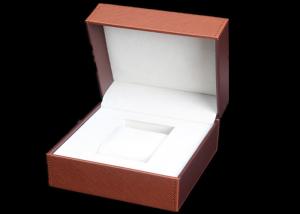 Quality Pu Leather Women Watch Box With Stitching Custom Logo Luxury Waterproof Velvet wholesale