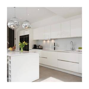 Quality YALIG High Gloss Uv Lacquer Kitchen Cabinet Set for Apartment Renovation Project wholesale