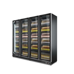 Quality 4 Glass Doors Beer Bottle Juice Cold Drink Vertical Display Beverage Showcase Cooler wholesale