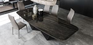 Quality Home / Restaurant Using Custom Made Furniture , Marble Top Dining Table wholesale