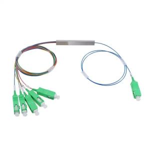 Quality FTTH Fiber Optic Equipment 1x5 PLC Splitter with Operating Wavelength 1260-1650nm wholesale