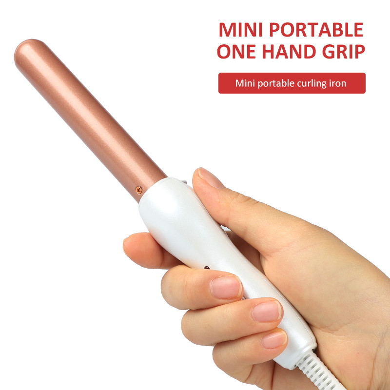 PTC Mini Hair Curling Iron , Ceramic Travel Electric Hair Curlers