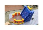 Durable 0.55mm PVC Inflatable Floating Rock Climbing Wall For Kids
