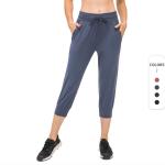 210gsm Women Lounge Wear 3/4 Yoga Pants Workout Sweatpants Yoga Jogger Carpis