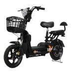 350W Brushless Electric Bike Scooter With Pedals 48V Lead Acid Battery And LED