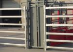 Oval Pipe Antirust Painted Cattle Yard Panels , Durable Portable Sheep Yard