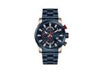 Male Anolog Quartz Wrist Stainless Steel Watch Solid SS Bracelet