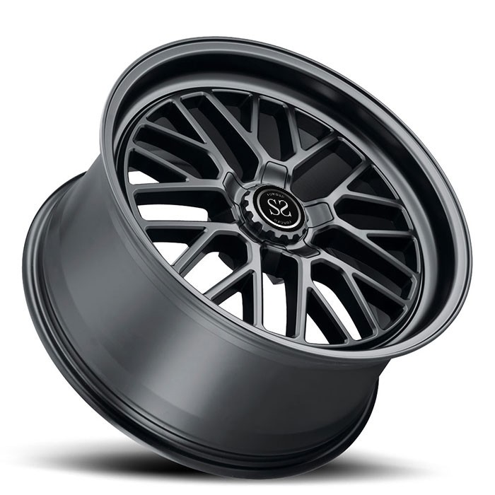 silver aluminium alloy 1 piece forged wheel via jwl standard for car