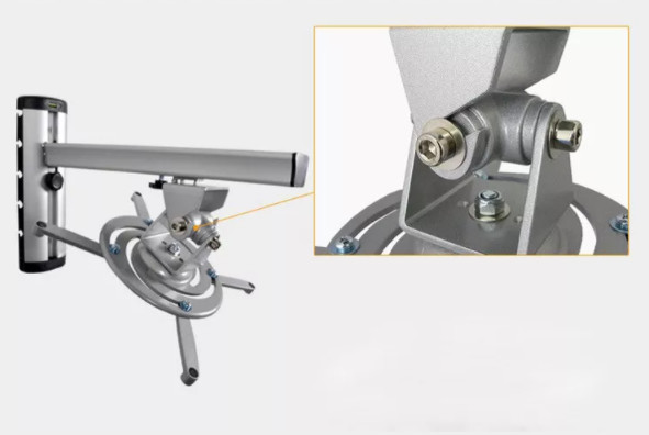 Wall Distance 375mm Projector Ceiling Mount Bracket 360 Adjustable