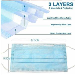 Quality Single Use Nonwoven BFE 95 Medical Disposable Mask wholesale