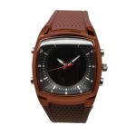 Men's Dual Time Digital Wrist Watches Double Movement Analog Quartz Watches