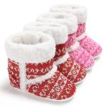 New fashion non-woven knitted crochet winter warm Walking shoes baby booties